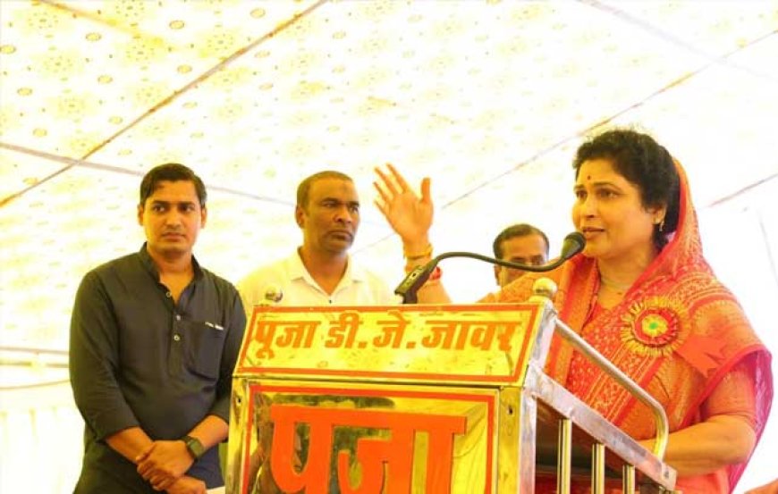 प्रभारी मंत्री श्रीमती कृष्णा गौर ने विधायक गोपालसिंह इंजीनियर के साथ जावर में बन रहे सांदीपनि सीएम राइज स्कूल के भवन का किया निरीक्षण