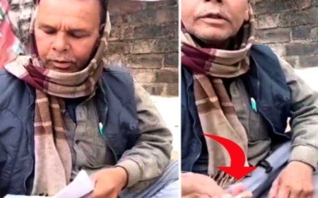 भ्रष्टाचारी पंचायत सचिव राशन पर्ची ऑनलाइन कराने के एवज में घूस लेते दिखा रिश्वखोर