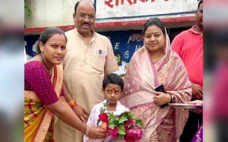 सांसद हिमाद्री सिंह ने अपनी बेटी का दाखिला गृह गांव के सरकारी स्कूल में कराया