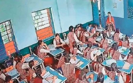 भोपाल: पीएमश्री एमएलबी स्कूल की कक्षा में गिरा प्लास्टर, दो छात्राएं घायल