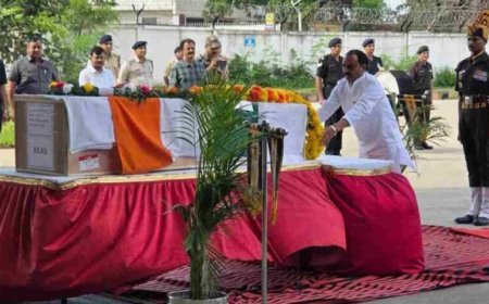 शहीद हरिओम को देश का सलाम: 6 किमी लंबे काफिले में उमड़ा जनसैलाब, सैन्य सम्मान से अंतिम विदाई