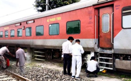 कुशीनगर एक्सप्रेस में तकनीकी खराबी से मचा हड़कंप, चक्के से उठे धुएं ने रोकीं पीछे आ रही ट्रेनें