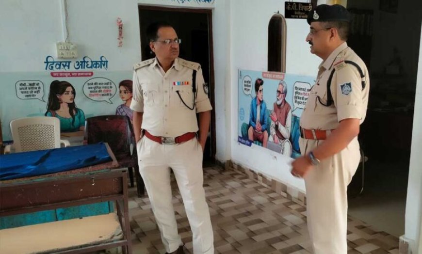 मैहर पुलिस अधीक्षक सुधीर अग्रवाल ने किया थाने का निरीक्षण