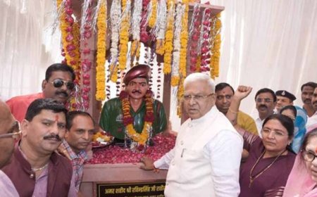 शहीद के संघर्ष और बलिदान की गाथा भावी पीढ़ियों के लिए प्रेरणा : राज्यपाल  पटेल