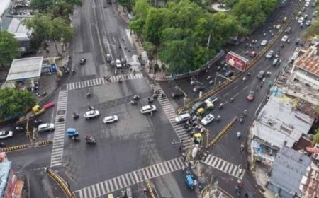 इंदौर ट्रैफिक पुलिस का ‘तीसरा नेत्र’, ड्रोन से चौराहों पर निगरानी, 2430 चालान
