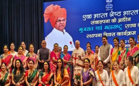 एक भारत श्रेष्ठ भारत संकल्पना के तहत भोपाल में महाराष्ट्र और गुजरात स्थापना दिवस का भव्य आयोजन