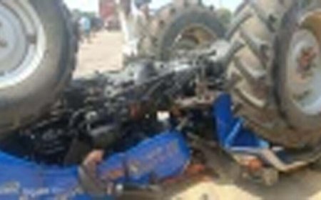 गोसलपुर में नेशनल हाईवे पर बस-ट्रैक्टर की भीषण टक्कर, 39 लोग घायल