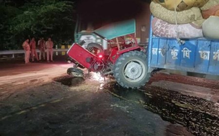 गोसलपुर हाईवे पर भीषण टक्कर: ट्रैक्टर-बस भिड़ंत में 39 लोग घायल