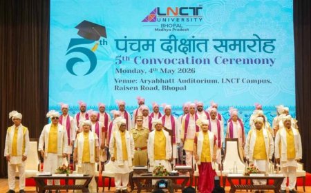 एलएनसीटी यूनिवर्सिटी का 5वां दीक्षांत समारोह सम्पन्न