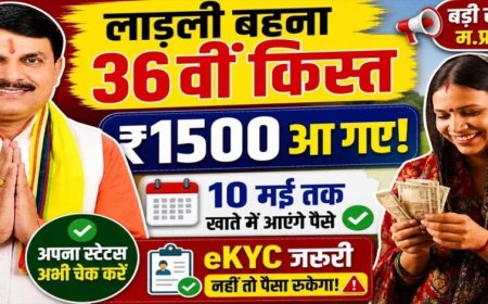 लाड़ली बहनों के लिए खुशखबरी: इस तारीख को खातों में आएंगे ₹1500, पूरी जानकारी पढ़ें