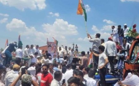 किसानों के मुद्दे पर कांग्रेस का चक्काजाम, MP के हाईवे पर घंटों थमी रफ्तार
