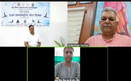 स्वस्थ जीवनशैली अपनाने का सबसे प्रभावी माध्यम है योग : मंत्री  परमार