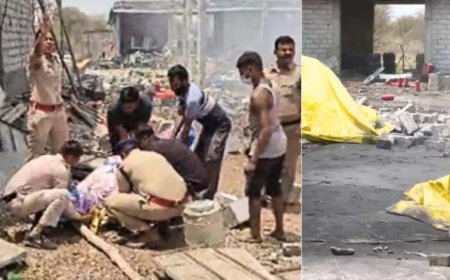 देवास में पटाखा फैक्ट्री में भीषण विस्फोट, 4 की मौत; धमाके से दहला पूरा इलाका