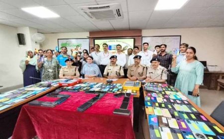 मध्यप्रदेश पुलिस ने विगत 2 सप्‍ताह में 2 करोड़ 26लाख रुपए से अधिक के गुम हुए 1021 मोबाइल फोन खोज कर वास्तविक मालिकों को लौटाएं