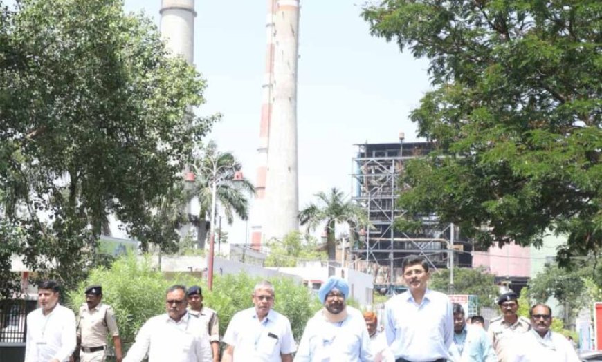 केन्द्रीय विद्युत सचिव  पंकज अग्रवाल ने किया संजय गांधी ताप विद्युत गृह बिरसिंगपुर का निरीक्षण