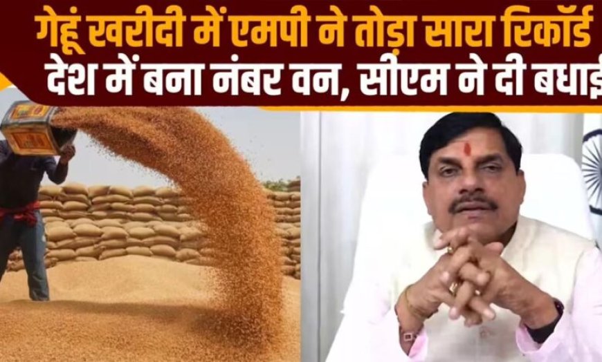 मध्य प्रदेश ने रचा इतिहास, किसानों से सबसे ज्यादा गेहूं खरीदने वाला राज्य बना