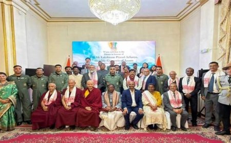 मंगोलिया पहुंचे भगवान बुद्ध के प्रमुख शिष्यों के पवित्र अवशेष : श्रद्धा और सम्मान के साथ हुआ भव्य स्वागत