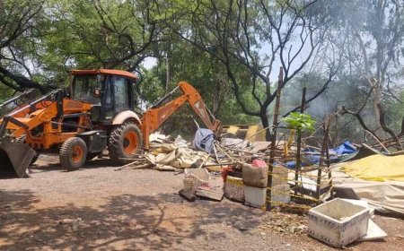 हनोदा माइनर नहर क्षेत्र में अतिक्रमण हटाने की बड़ी कार्रवाई
