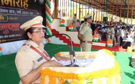 पुलिस प्रशिक्षण शाला उज्जैन में 206 नव आरक्षकों का दीक्षांत समारोह संपन्न