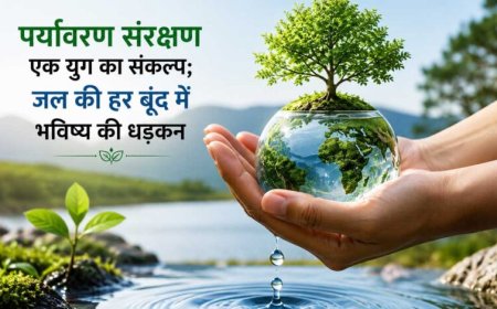 पर्यावरण संरक्षण एक युग का संकल्प; जल की हर बूंद में भविष्य की धड़कन
