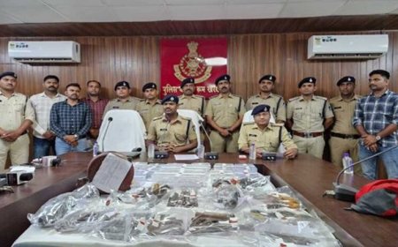मध्‍यप्रदेश पुलिस की अवैध हथियारों के विरुद्ध बड़ी कार्रवाई