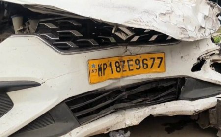 उमरिया में भीषण सड़क हादसा, NH-43 पर खड़े ट्रक से टकराई कार, 5 लोगों की दर्दनाक मौत