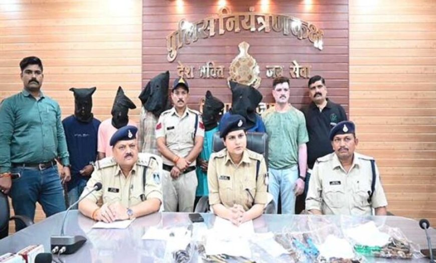 शाजापुर पुलिस ने डकैती की तैयारी विफल की